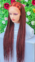 AFRICAN BRAIDED CONROW WIGS ON FRONTAL LACE CLOSURE - d.glitterzwigs