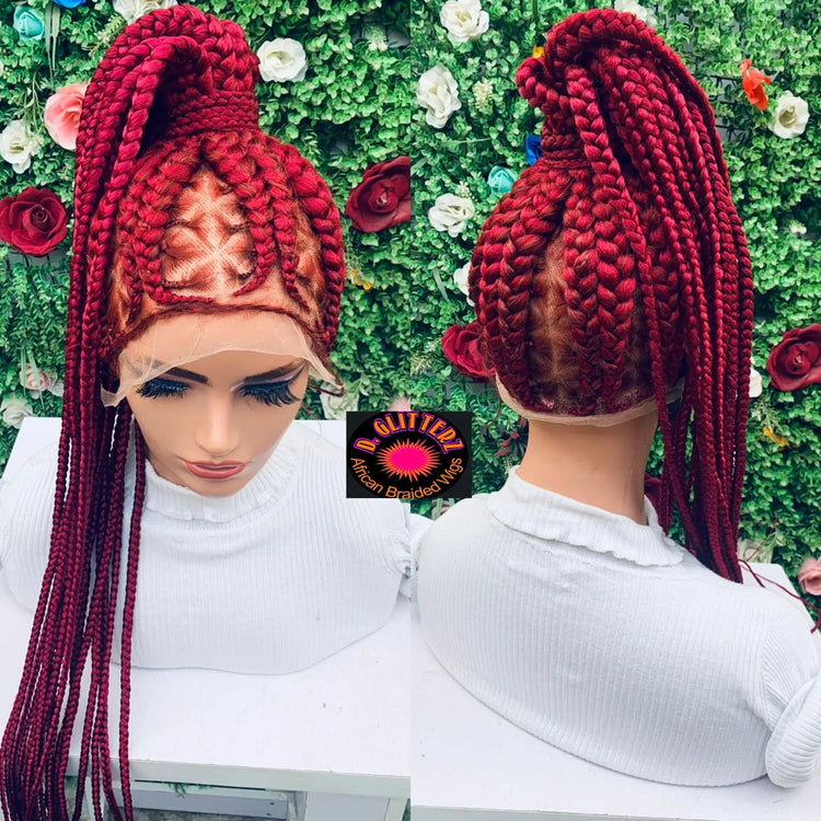 African Braided Ponytail Wigs, chic ponytail wigs, exquisite craftsmanship, versatile styles, comfortable wear, low maintenance, trendy hairstyles, ready-to-wear wigs, lightweight wigs, elegant looks.