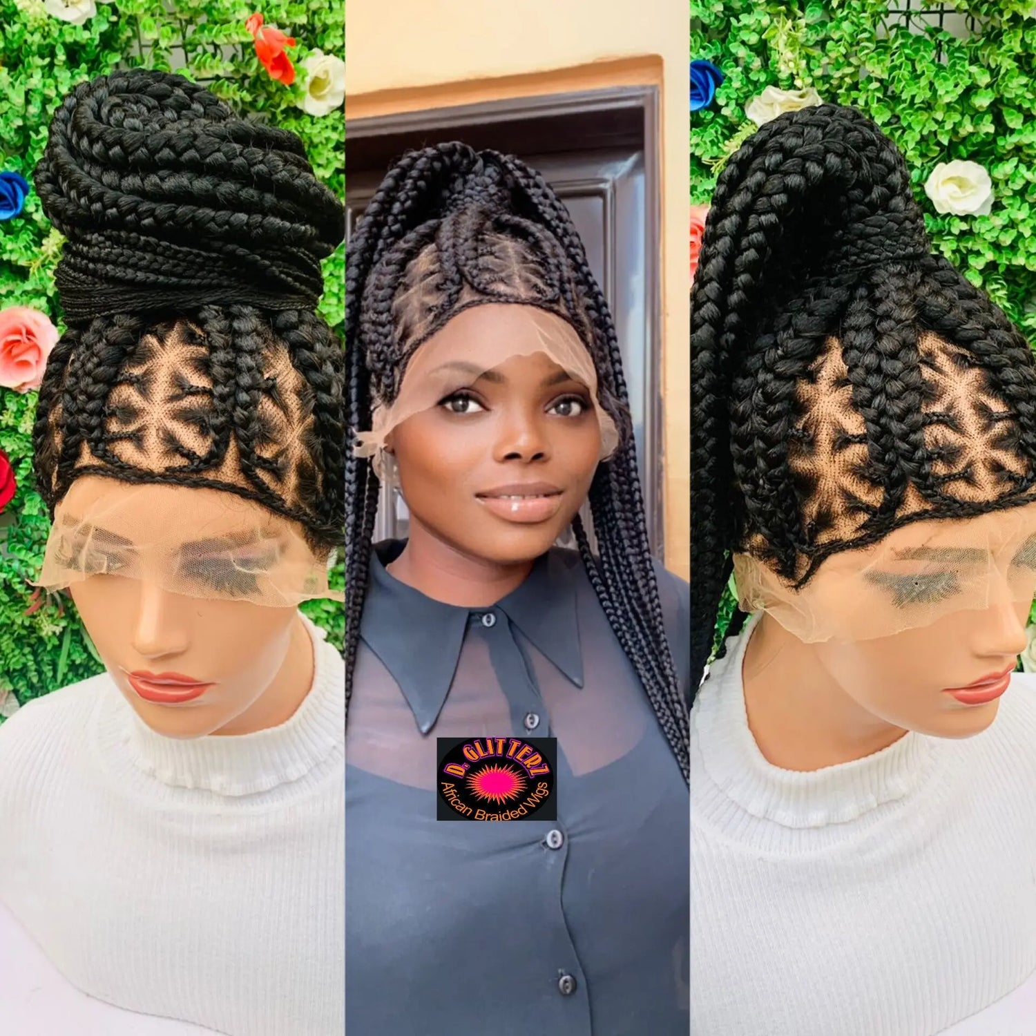 African Braided Ponytail Wigs, chic ponytail wigs, exquisite craftsmanship, versatile styles, comfortable wear, low maintenance, trendy hairstyles, ready-to-wear wigs, lightweight wigs, elegant looks.