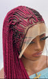 AFRICAN BRAIDED  WIGS  ON 13*4 LACE CLOSURE - d.glitterzwigs