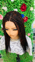 AFRICAN BRAIDED  WIGS  ON 2*4 LACE CLOSURE - d.glitterzwigs