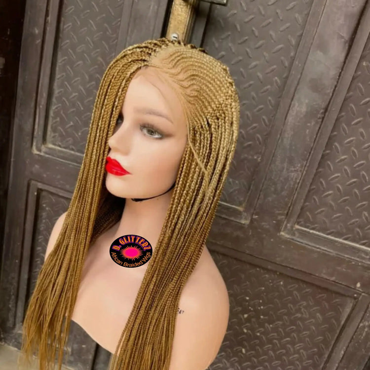 AFRICAN BRAIDED WIGS ON 4*4 CLOSURE - d.glitterzwigs