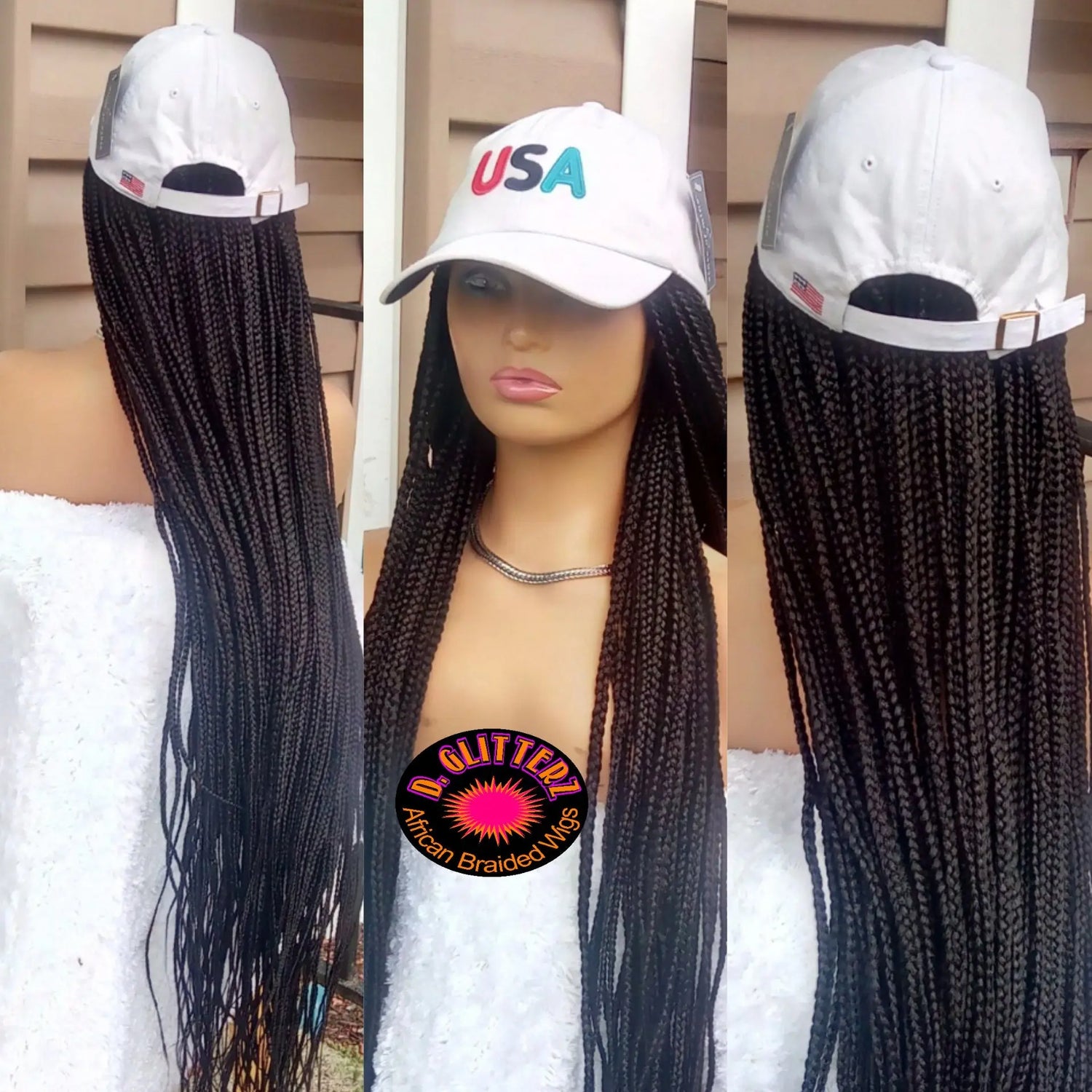 BASEBALL BRAIDED CAPS - d.glitterzwigs