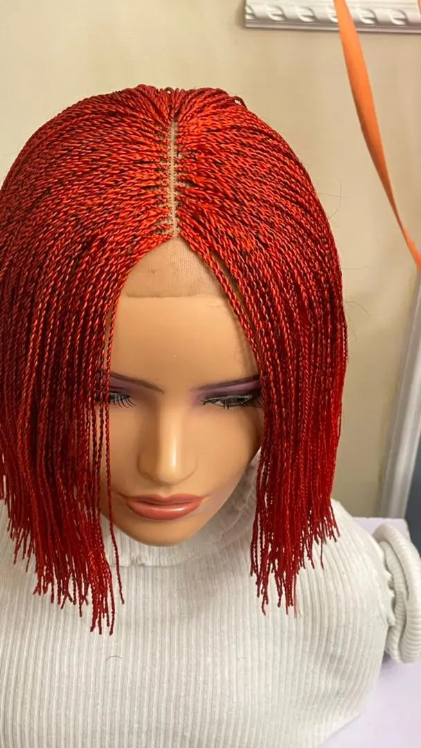 BLUNT CUT BRAIDED WIGS ON 2*4 LACE  CLOSURES - d.glitterzwigs