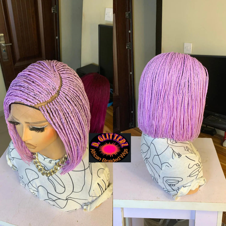 BRAIDED BOB WIGS ON 8*8 LACE CLOSURE - d.glitterzwigs