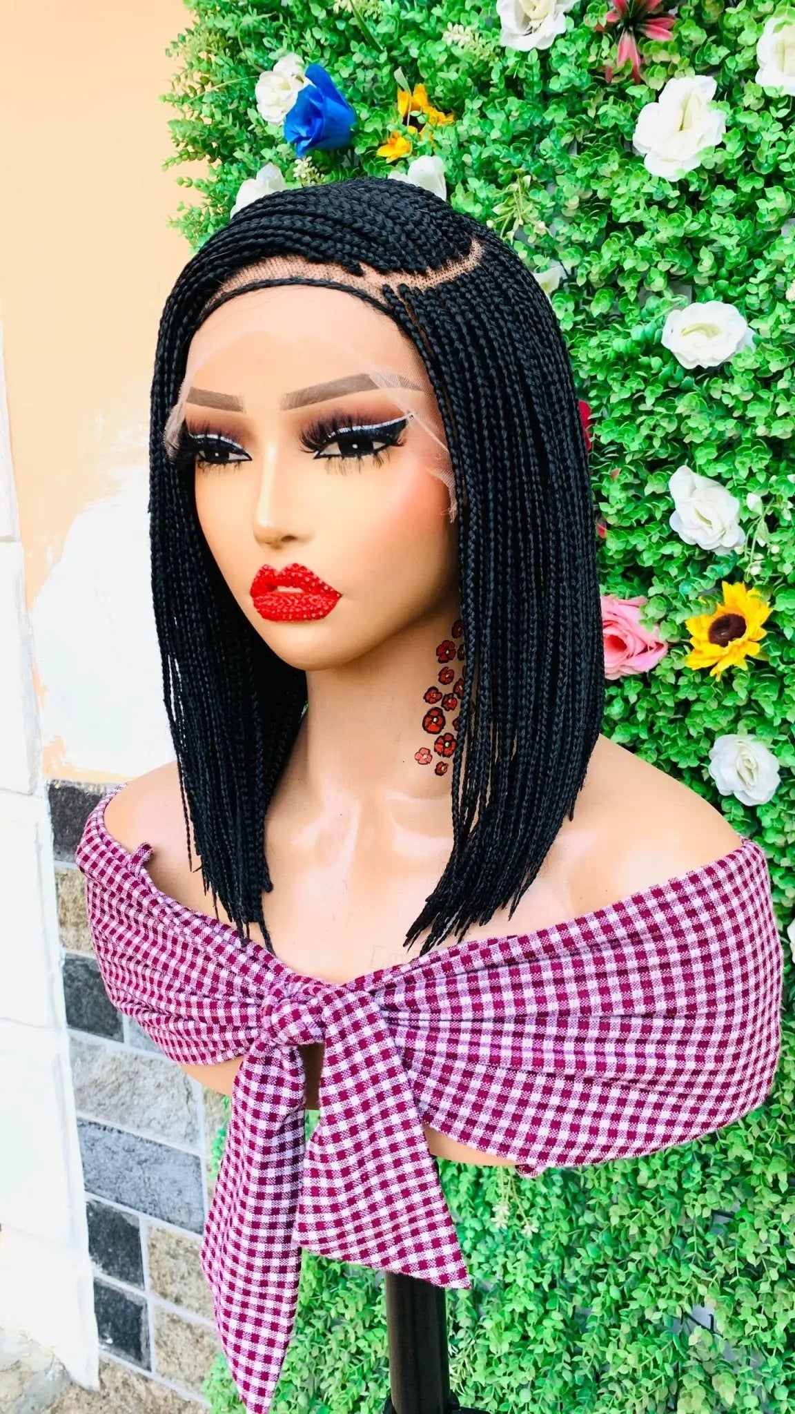 BRAIDED BOB WIGS ON 8*8 LACE CLOSURE - d.glitterzwigs