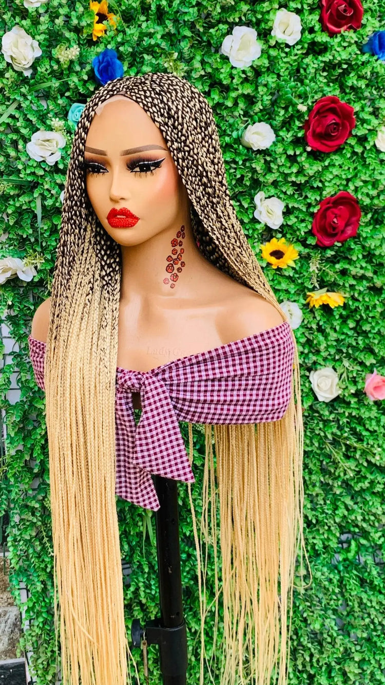 BRAIDED WIGS ON 2*4 CLOSURE - d.glitterzwigs