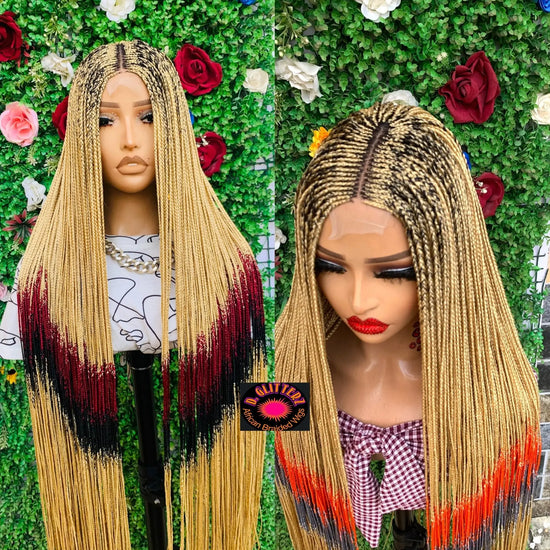 BRAIDED  WIGS  ON 2*4 LACE CLOSURE d.glitterzwigs