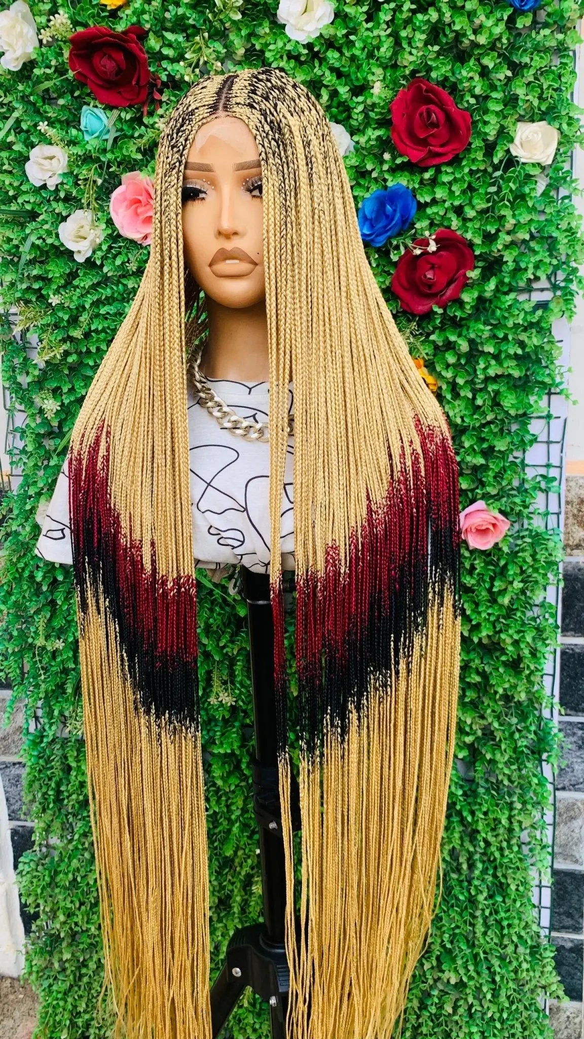 BRAIDED  WIGS  ON 2*4 LACE CLOSURE d.glitterzwigs