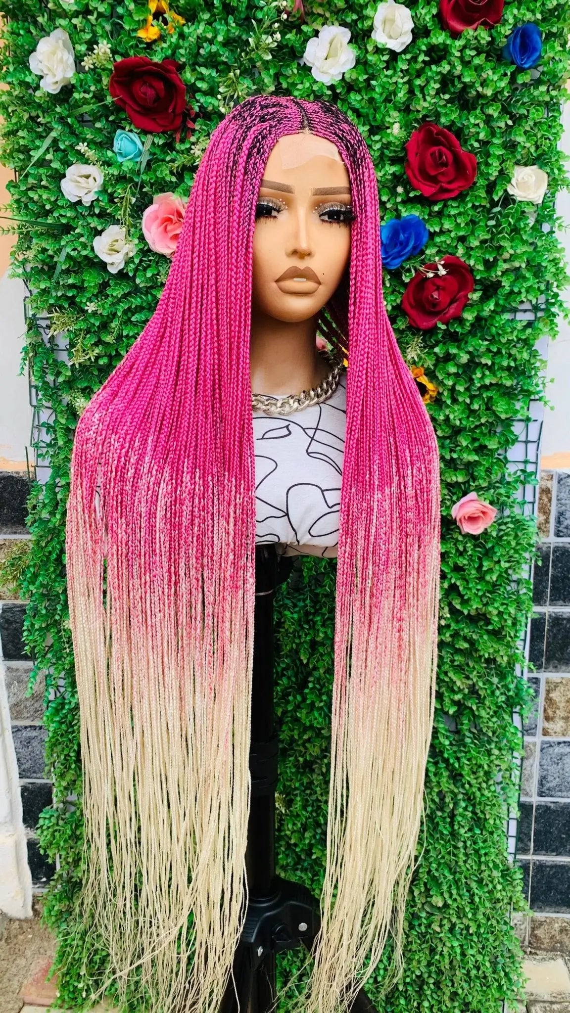 BRAIDED  WIGS  ON 2*4 LACE CLOSURE d.glitterzwigs