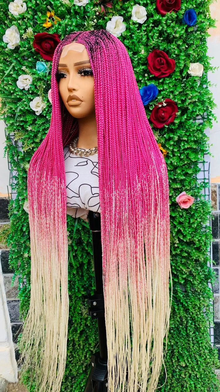 BRAIDED  WIGS  ON 2*4 LACE CLOSURE d.glitterzwigs