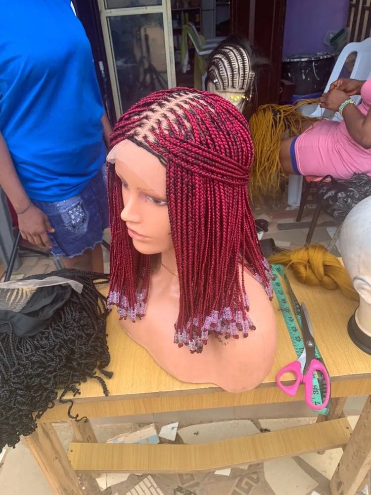 CHILDREN BRAIDED WIGS ON LACE CLOSURE - d.glitterzwigs