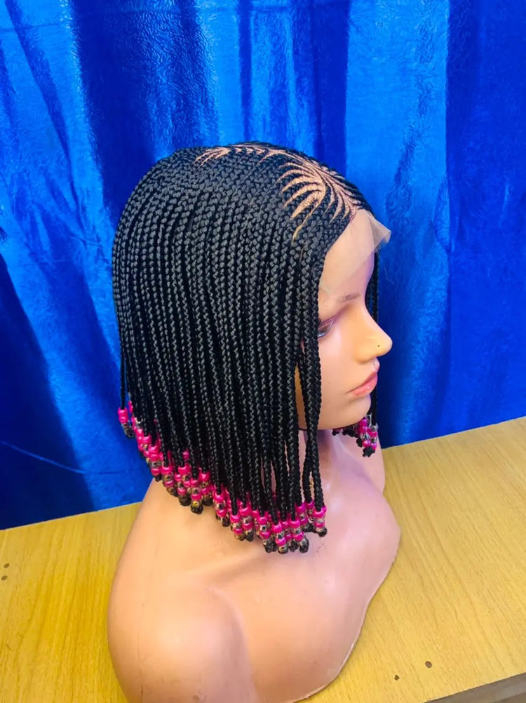 CHILDREN BRAIDED WIGS ON LACE CLOSURE - d.glitterzwigs