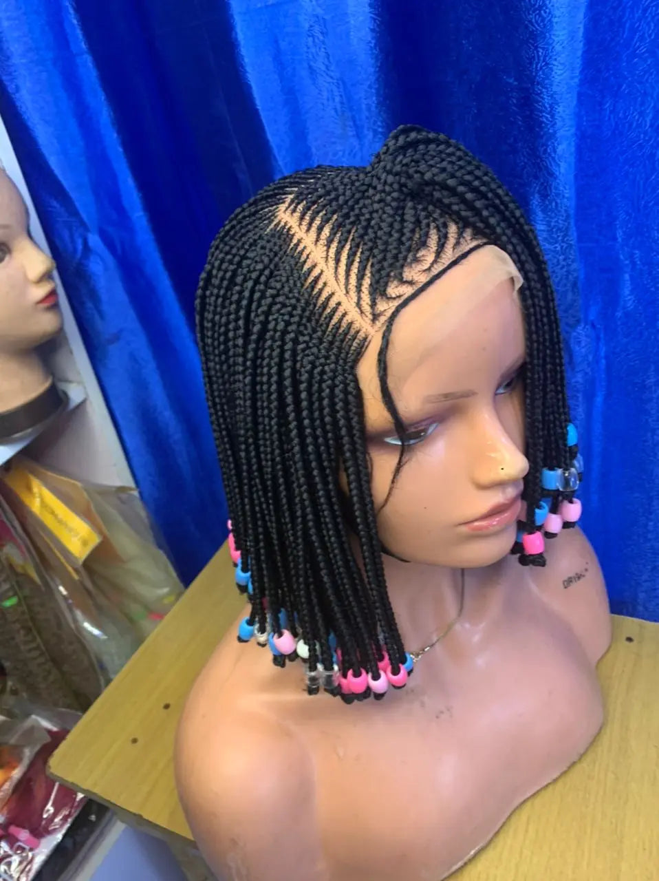 CHILDREN BRAIDED WIGS ON LACE CLOSURE - d.glitterzwigs