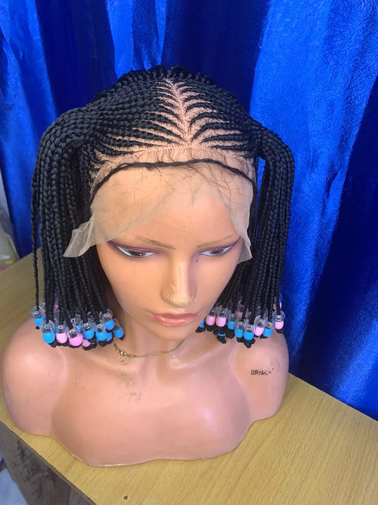 CHILDREN BRAIDED WIGS ON LACE CLOSURE - d.glitterzwigs