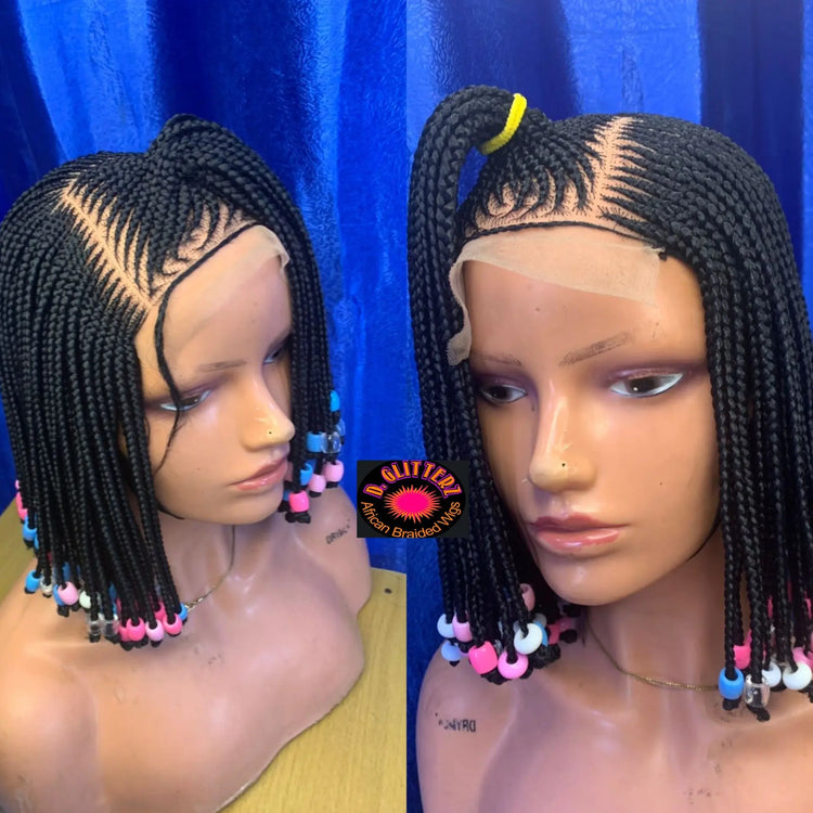 CHILDREN BRAIDED WIGS ON LACE CLOSURE - d.glitterzwigs