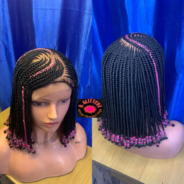 CHILDREN BRAIDED WIGS ON LACE CLOSURE - d.glitterzwigs