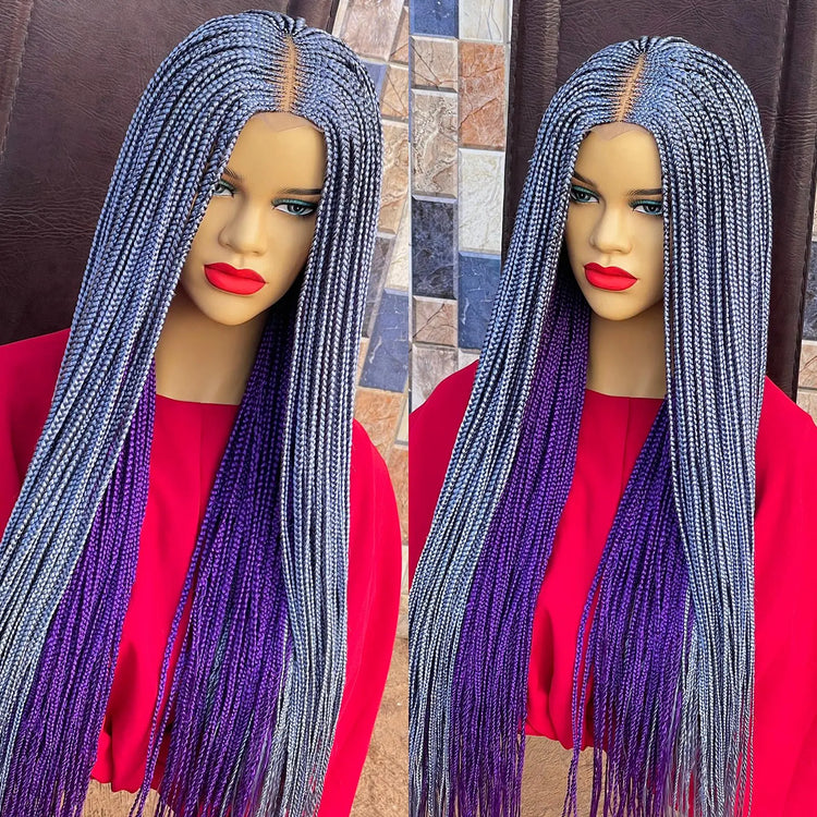 HALF CLOSURE BRAIDED WIGS (TWO TONES) - d.glitterzwigs