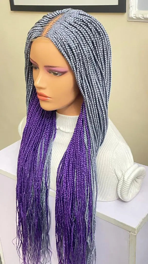 HALF CLOSURE BRAIDED WIGS (TWO TONES) - d.glitterzwigs