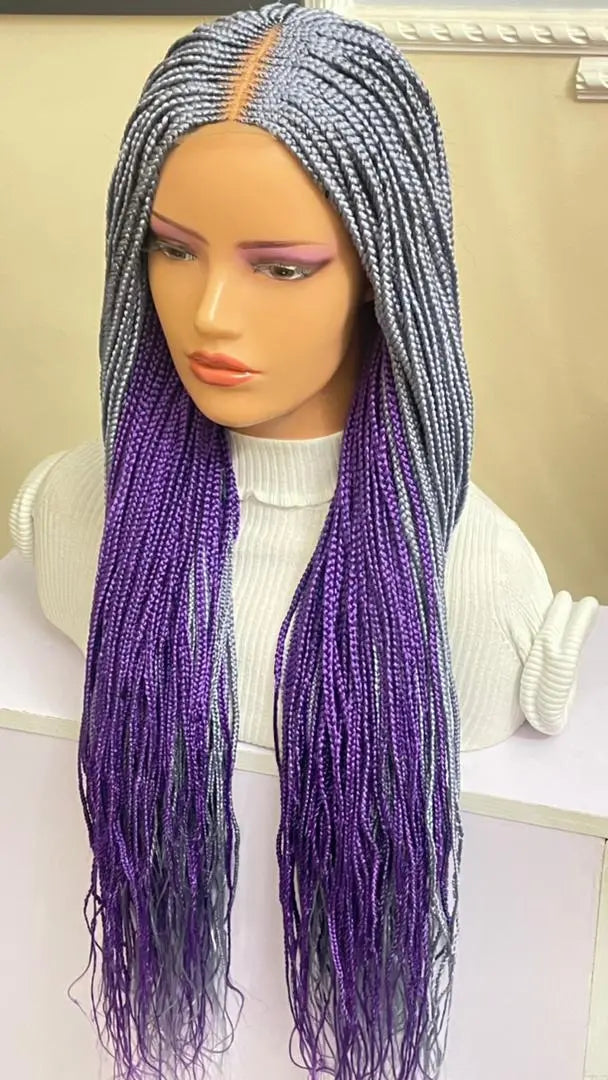 HALF CLOSURE BRAIDED WIGS (TWO TONES) - d.glitterzwigs