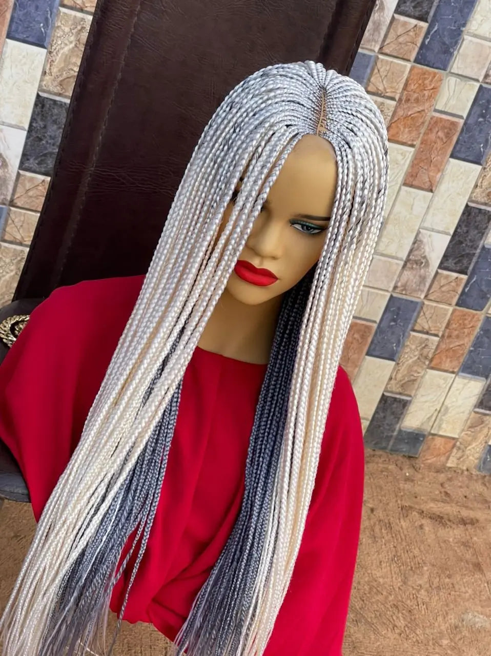 HALF CLOSURE BRAIDED WIGS (TWO TONES) - d.glitterzwigs