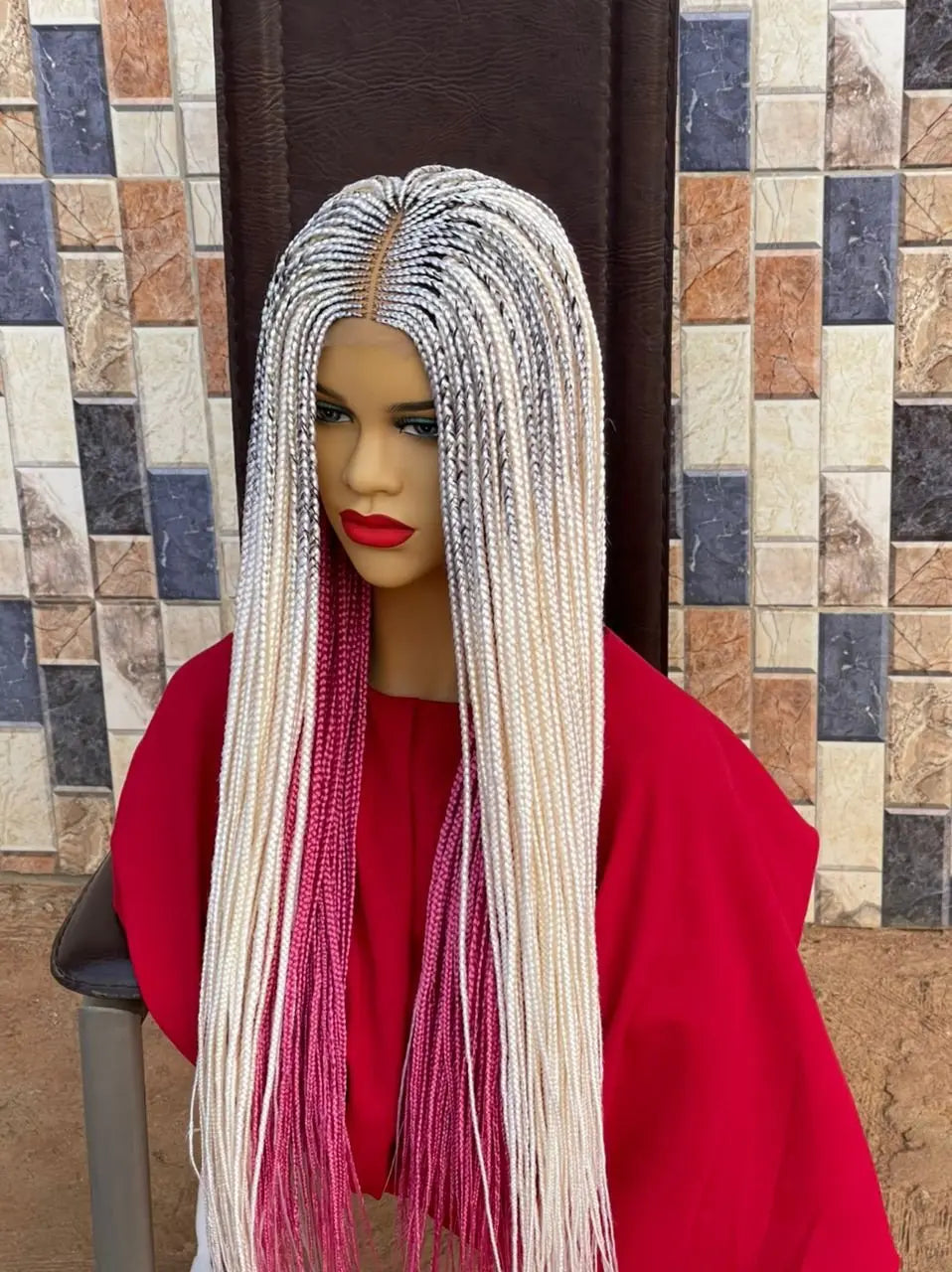 HALF CLOSURE BRAIDED WIGS (TWO TONES) - d.glitterzwigs