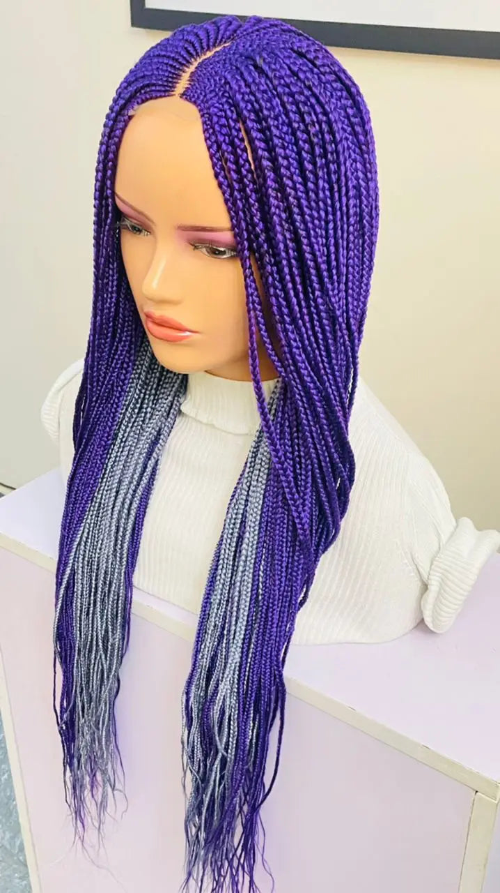 HALF CLOSURE BRAIDED WIGS (TWO TONES) - d.glitterzwigs