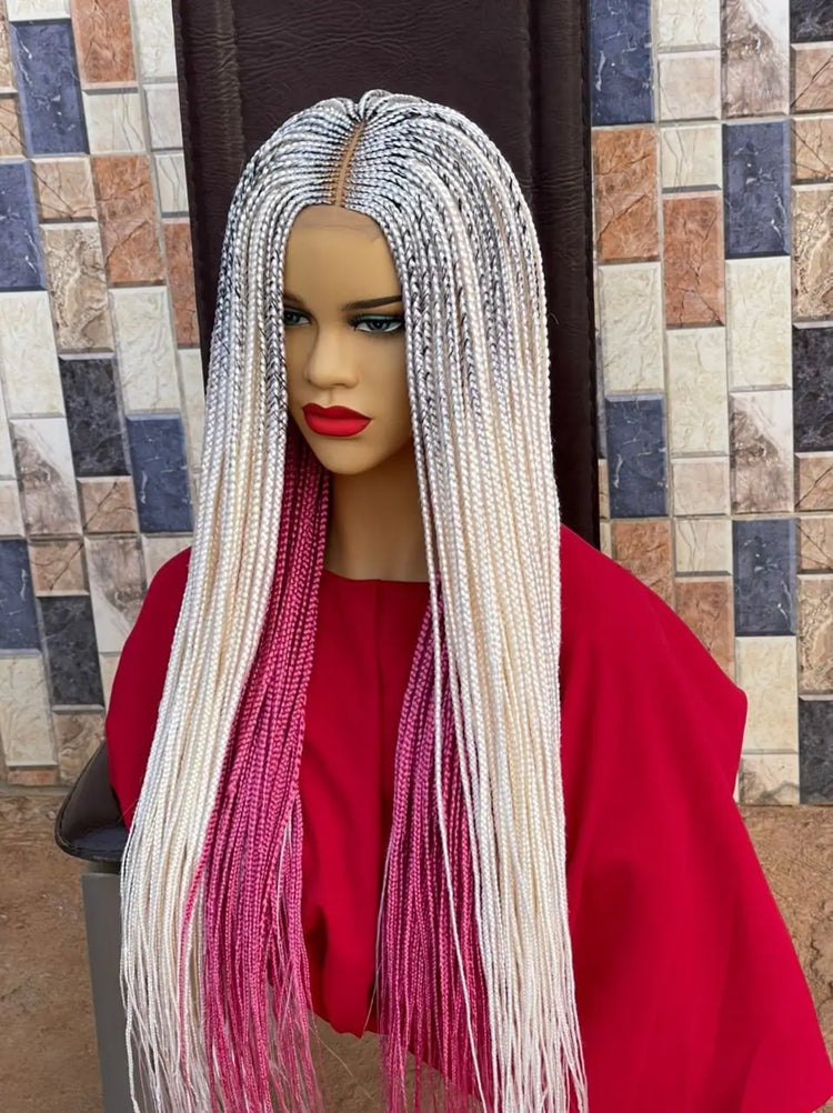 HALF CLOSURE BRAIDED WIGS (TWO TONES) - d.glitterzwigs