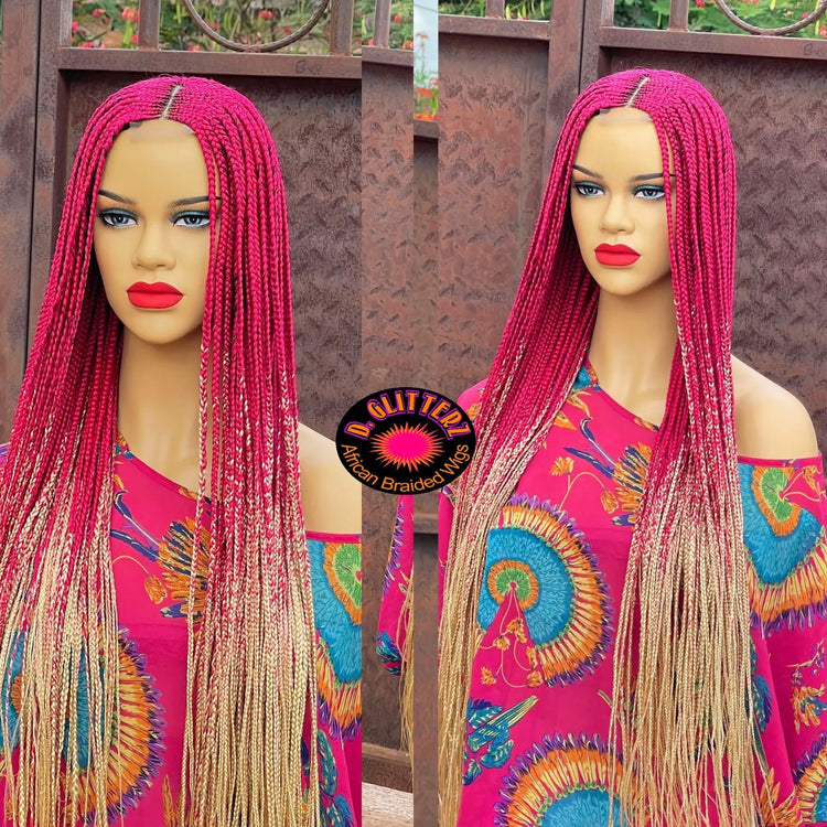 HALF CLOSURE BRAIDED WIGS - d.glitterzwigs