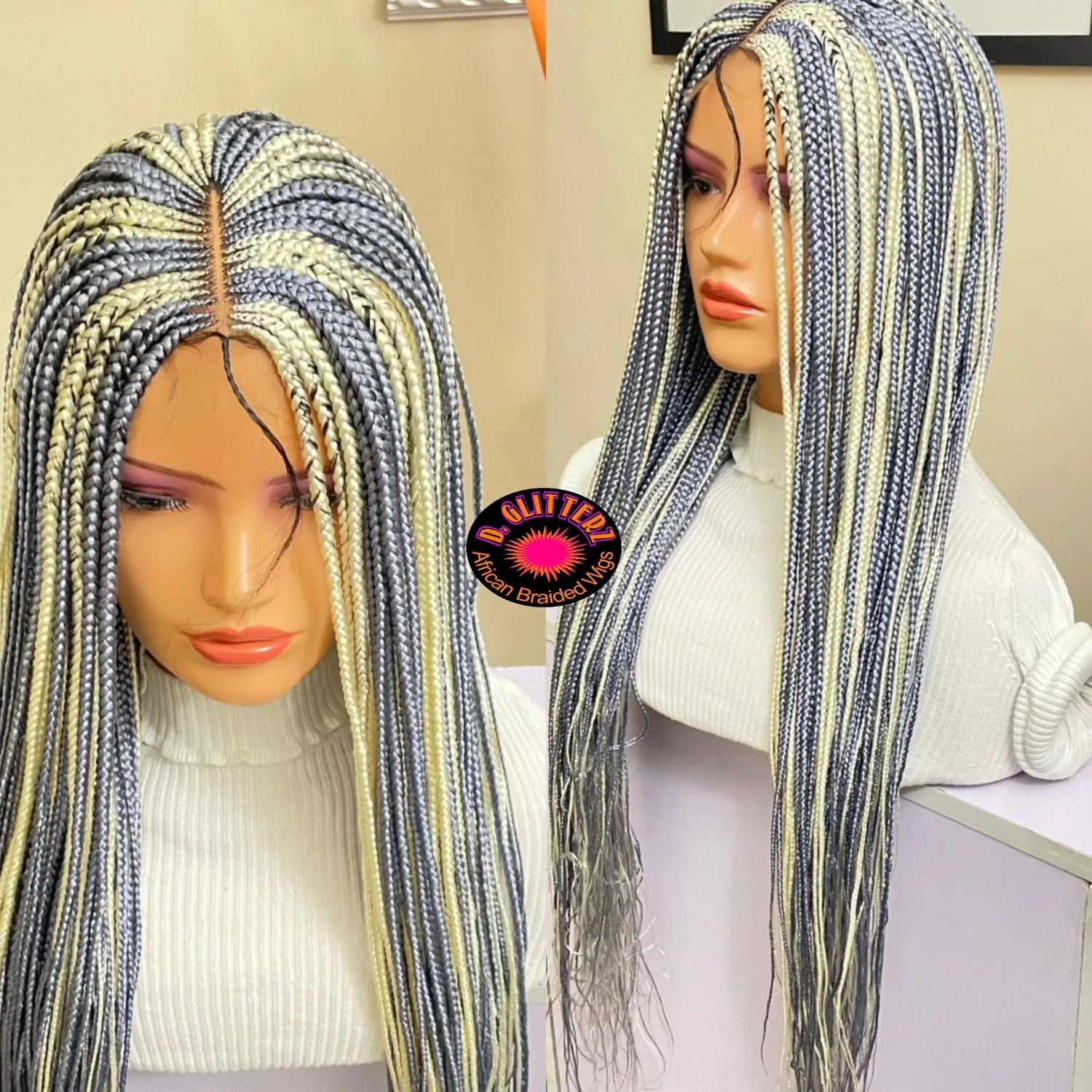 HALF CLOSURE BRAIDED WIGS - d.glitterzwigs