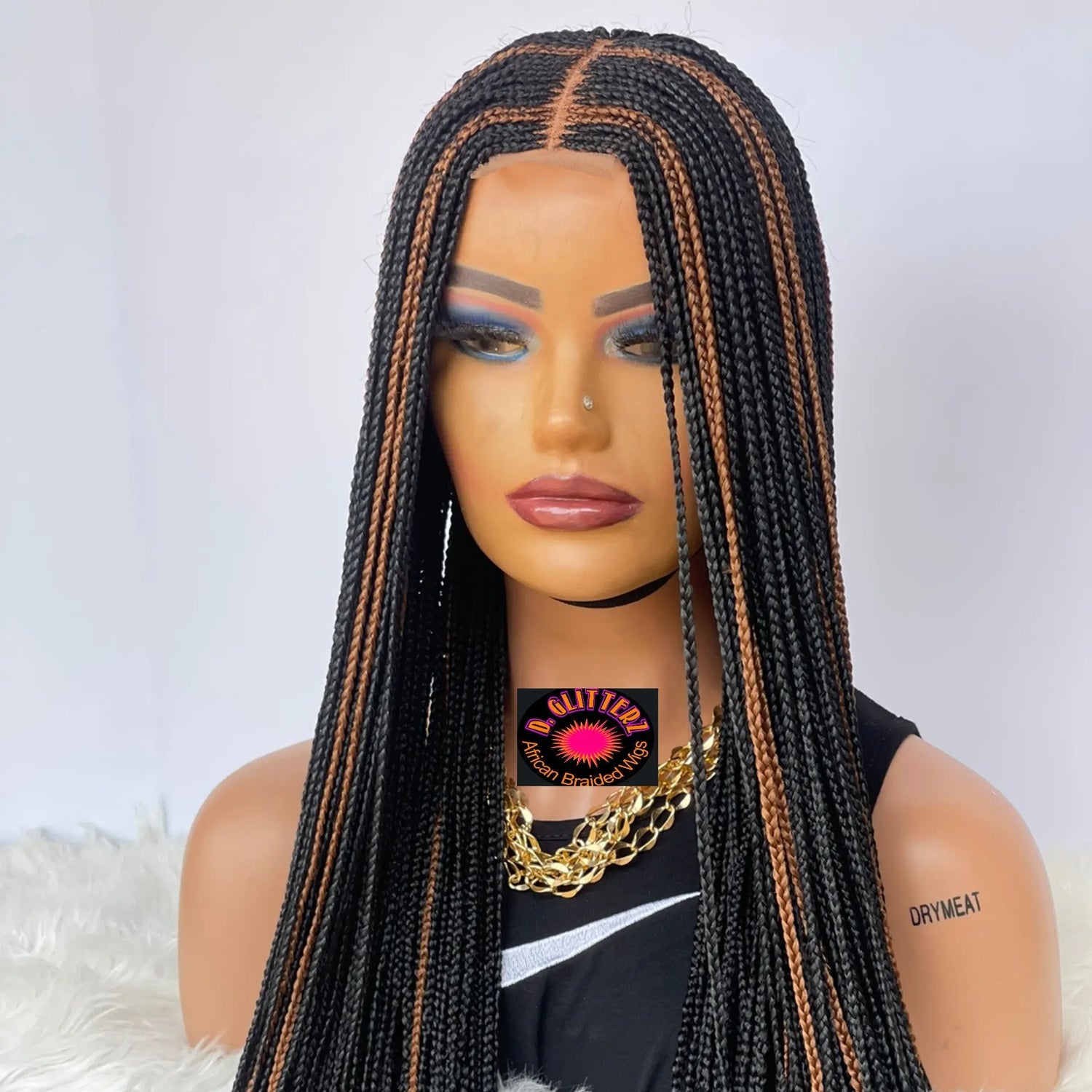 HALF CLOSURE BRAIDED WIGS - d.glitterzwigs