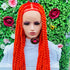 JUMBO KNOTLESS TWIST WIGS ON FULL LACE CLOSURE 45" -50" - d.glitterzwigs