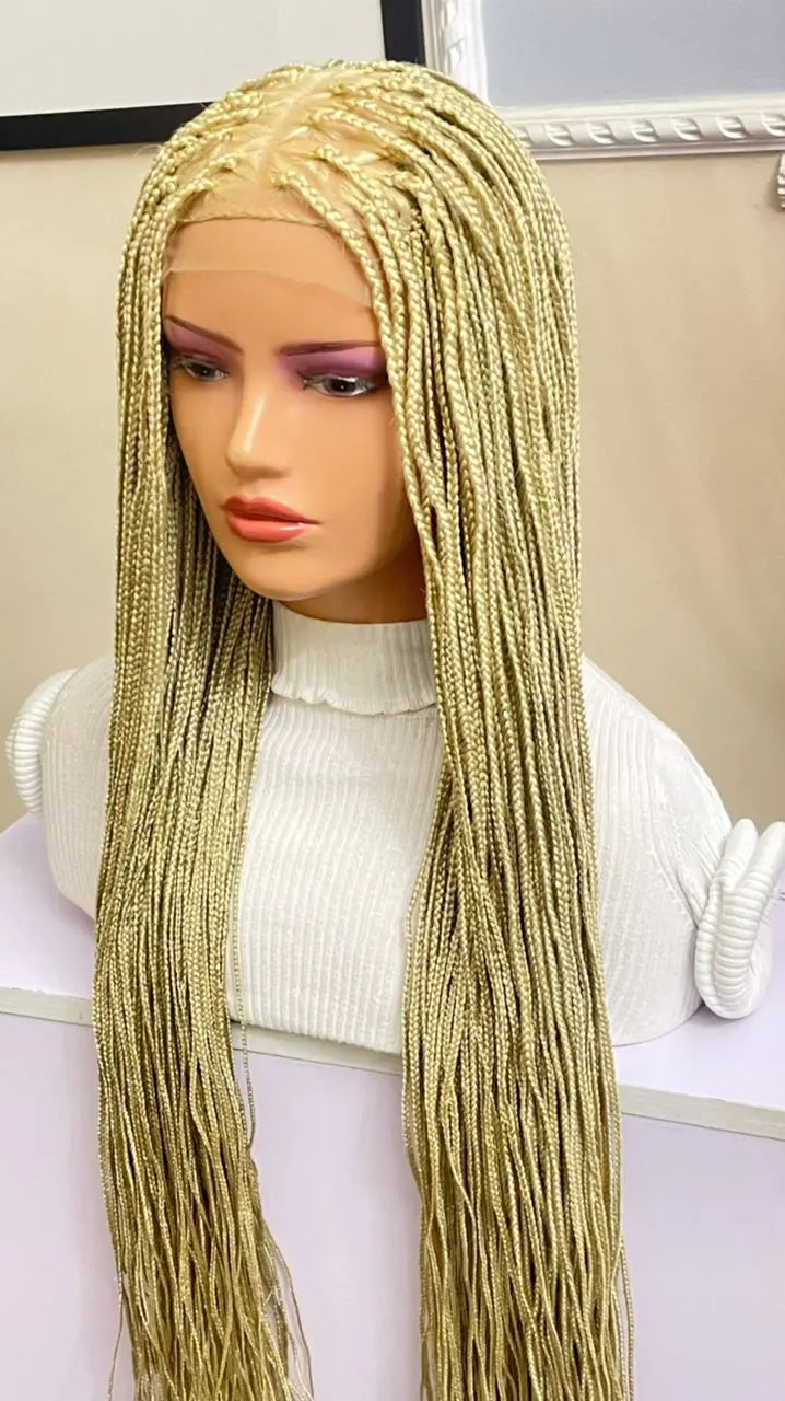 KNOTLESS BRAIDED WIGS ON FRONTAL LACE CLOSURE - d.glitterzwigs