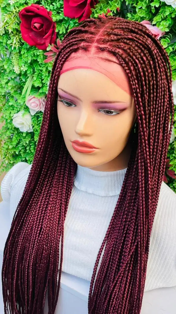 KNOTLESS BRAIDED WIGS ON FRONTAL LACE CLOSURE - d.glitterzwigs