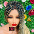 MEDIUM BOX BRAIDS  WIGS  ON 2*4 LACE CLOSURE d.glitterzwigs