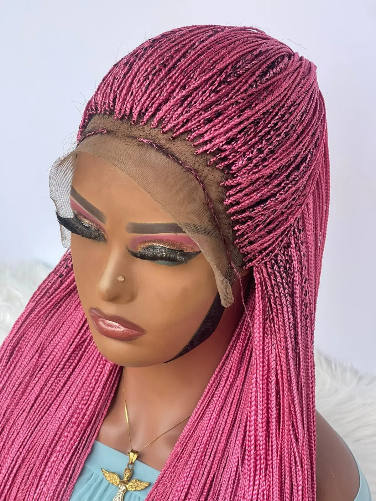 MICRO BOX BRAIDS WIGS ON 13*4 LACE CLOSURE - d.glitterzwigs