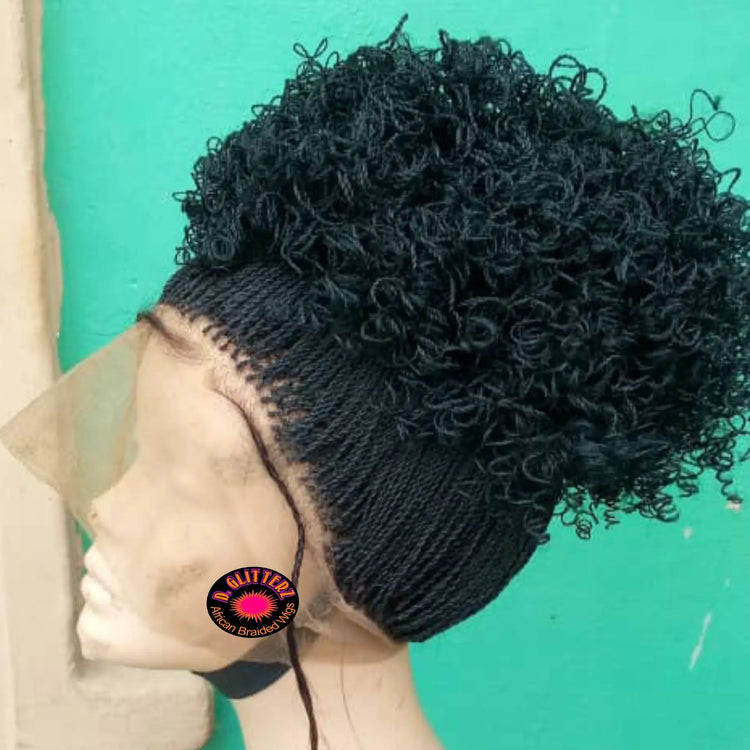 MICRO PONYTAIL TWIST WIGS ON 360 LACE CLOSURE - d.glitterzwigs