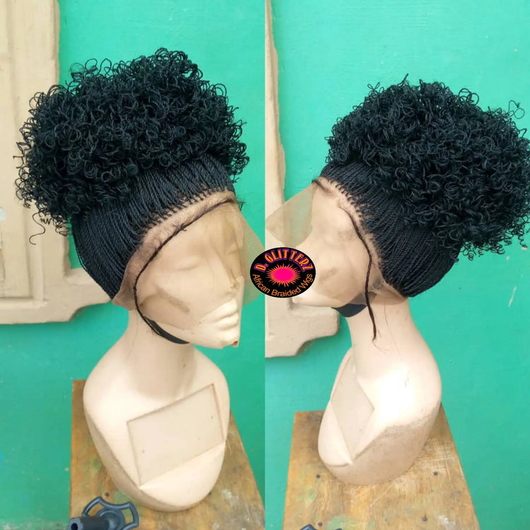 MICRO PONYTAIL TWIST WIGS ON 360 LACE CLOSURE - d.glitterzwigs