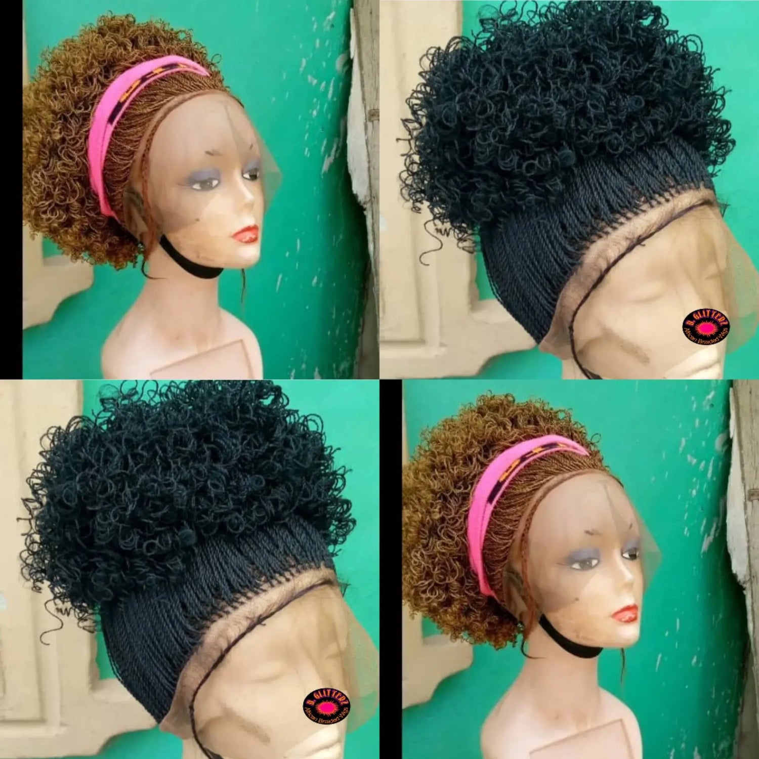 MICRO PONYTAIL TWIST WIGS ON 360 LACE CLOSURE - d.glitterzwigs