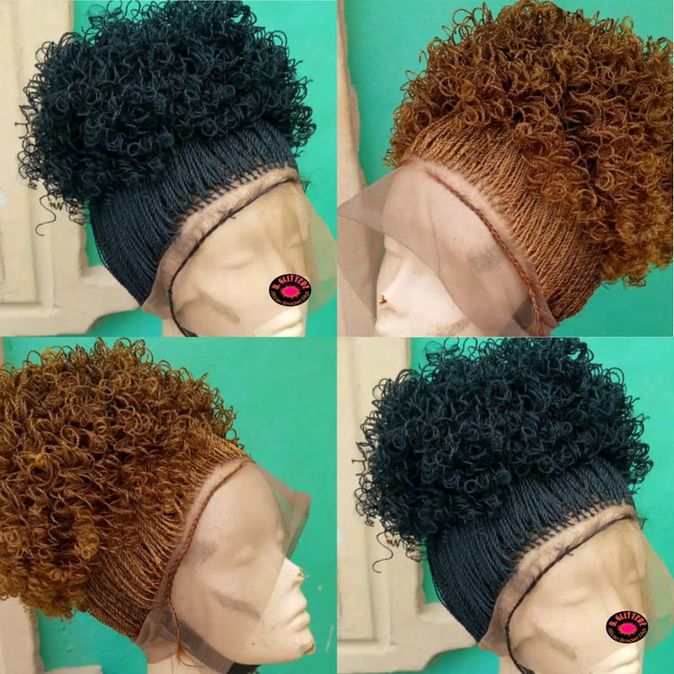 MICRO PONYTAIL TWIST WIGS ON 360 LACE CLOSURE - d.glitterzwigs