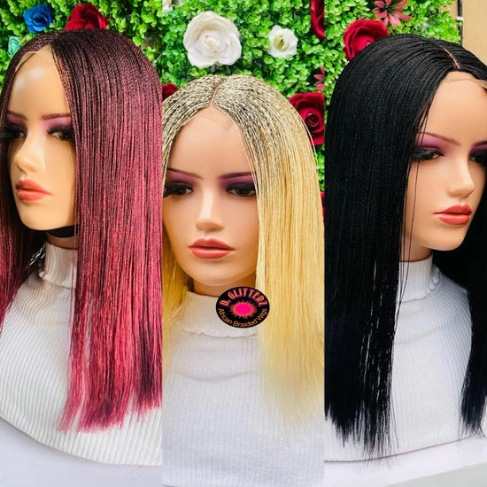 NANO BLUNT CUT WIGS ON HALF CLOSURE - d.glitterzwigs