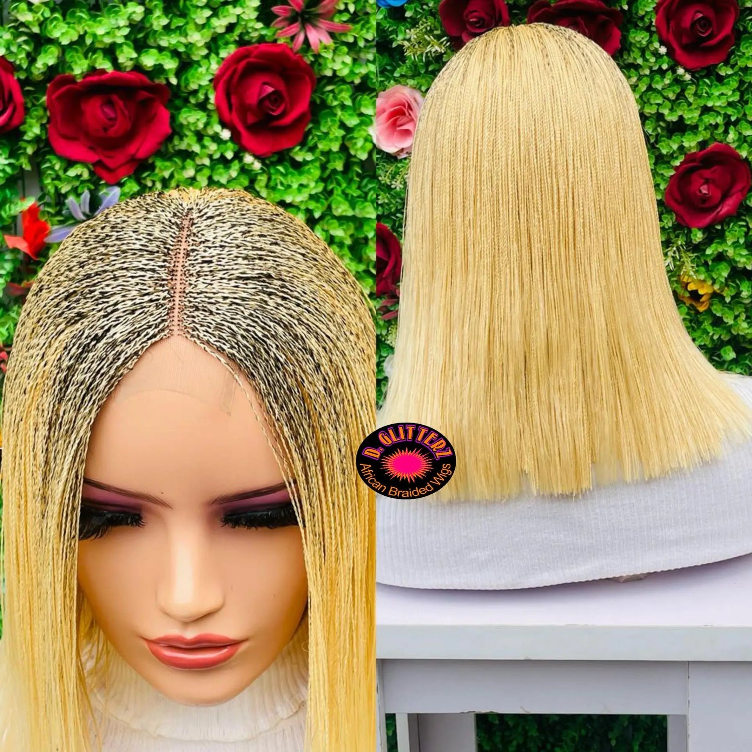 NANO BLUNT CUT WIGS ON HALF CLOSURE - d.glitterzwigs