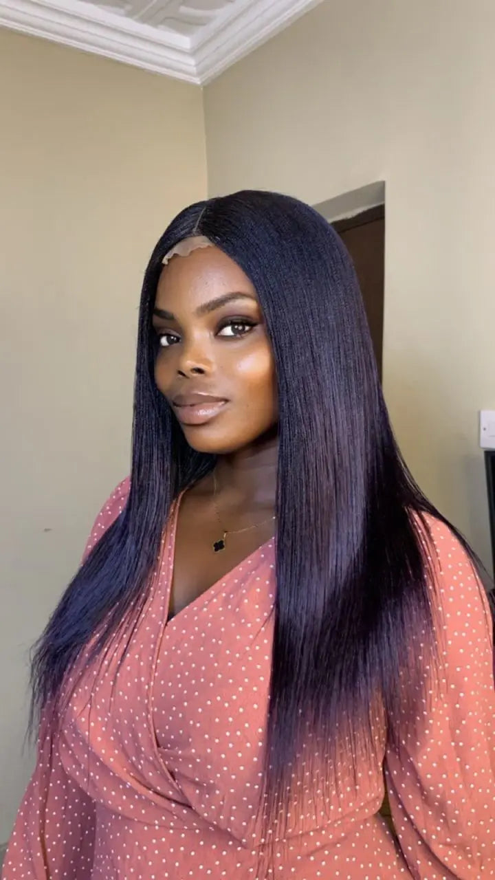 NANO BRAIDED WIGS ON HALF LACE CLOSURE - d.glitterzwigs