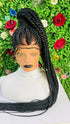 PONYTAIL BRAIDED  CONROW WIGS  ON  360 LACE CLOSURE - d.glitterzwigs