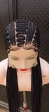 ZIGZAG All BACK AFRICAN  BRAIDED WIGS ON FULL LACE CLOSURE - d.glitterzwigs