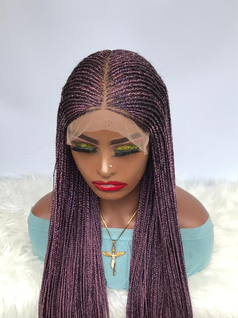 AFRICAN BRAIDED WIGS ON 7*7 LACE CLOSURE - d.glitterzwigs