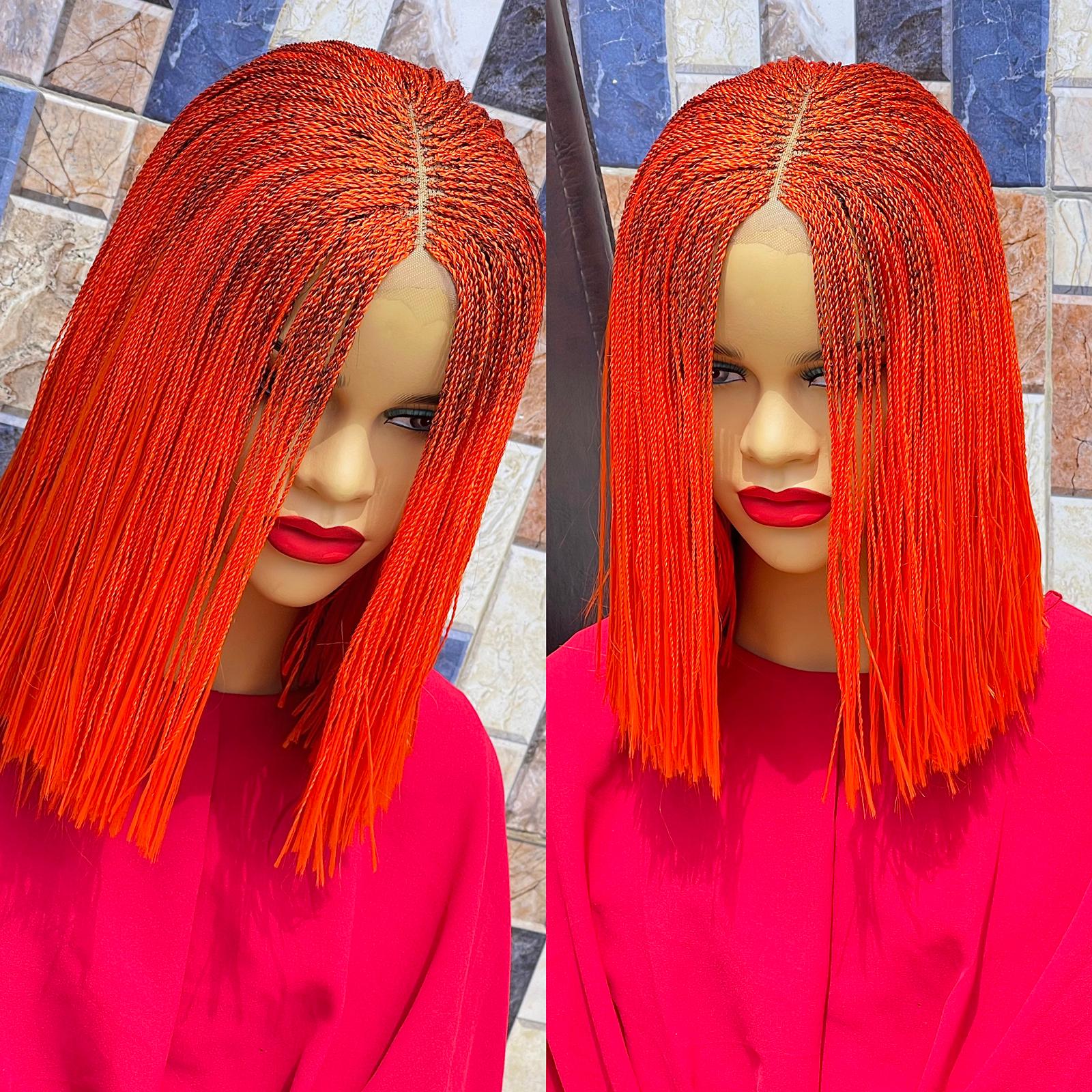 BLUNT CUT BRAIDED WIGS ON 2*4 LACE CLOSURES - d.glitterzwigs