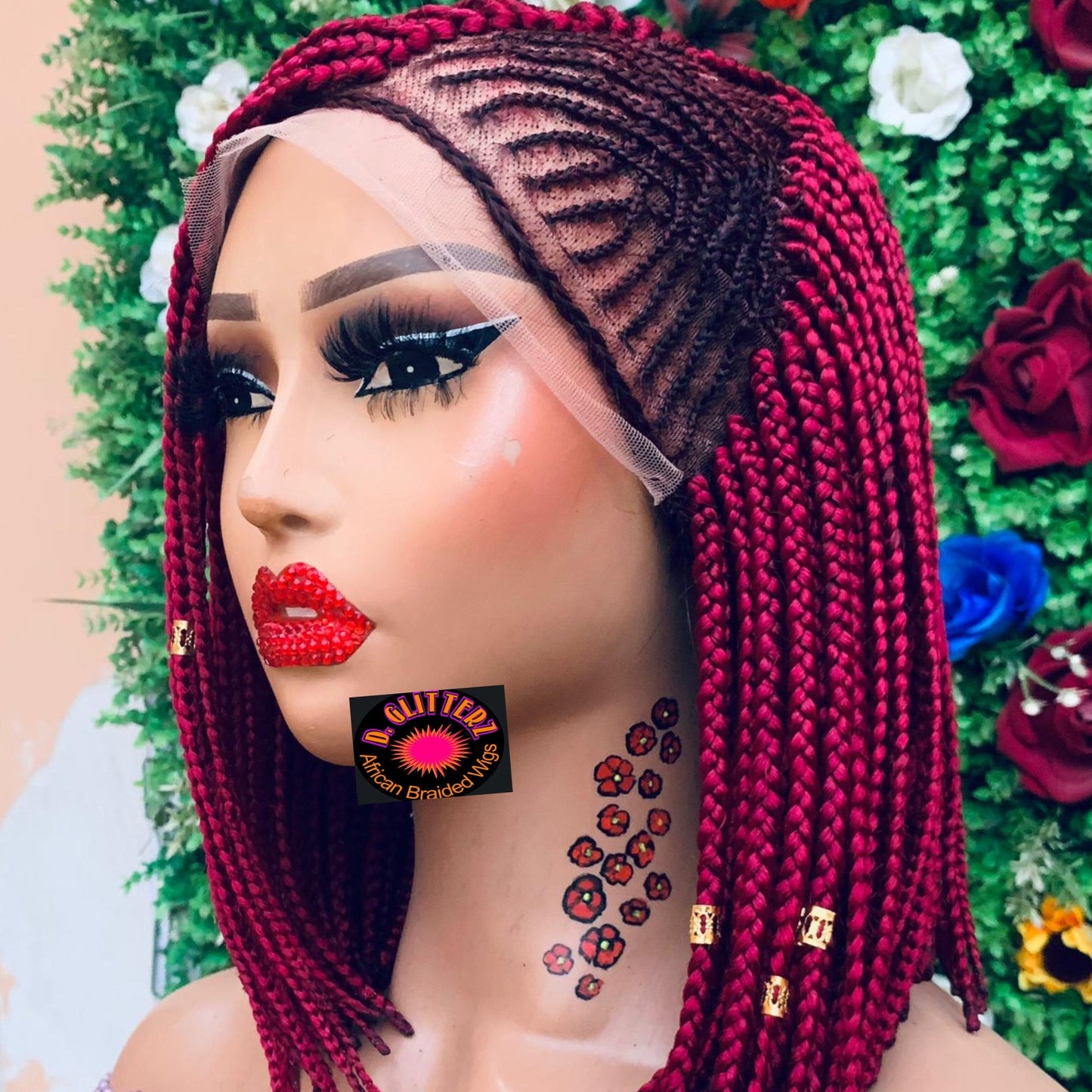 BRAIDED BOB WIGS ON 13*6 LACE CLOSURE - d.glitterzwigs