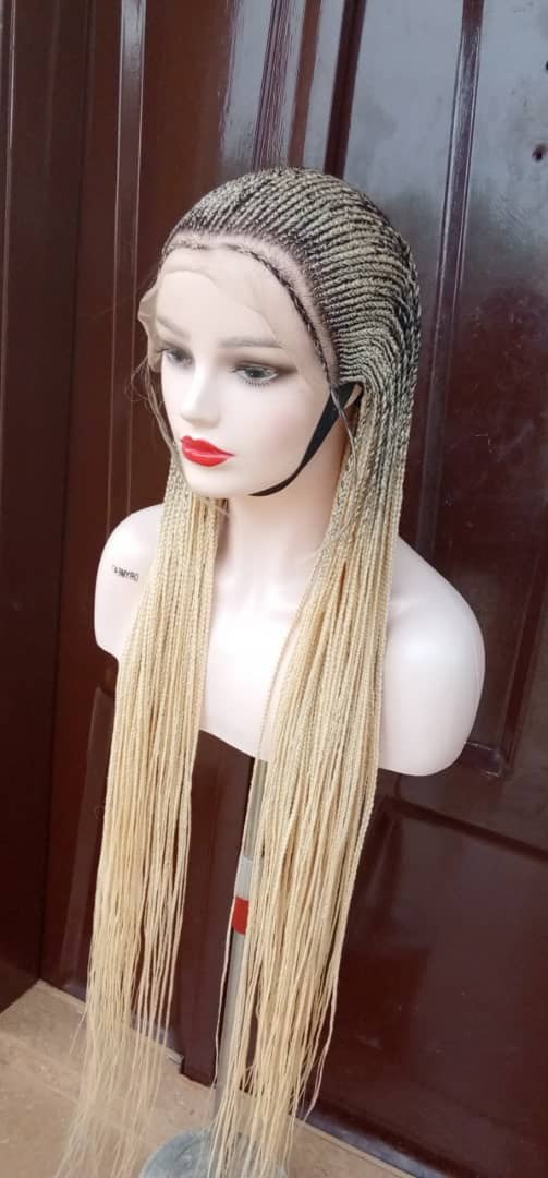 BRAIDED WIG ON 13*6 FRONTAL CLOSURE - d.glitterzwigs