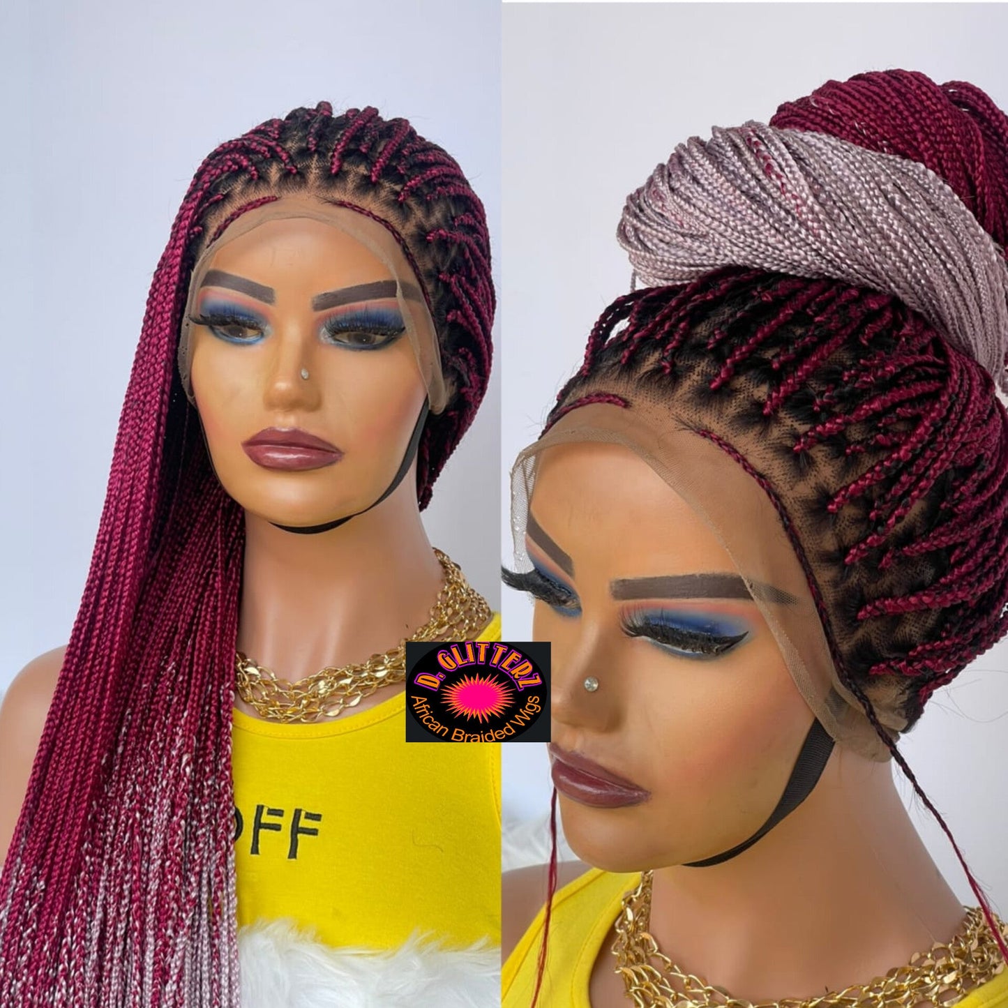 KNOTLESS BRAIDED WIGS ON 360 LACE CLOSURE - d.glitterzwigs